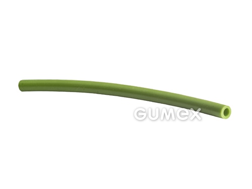 Silikónová hadička, 7/10mm, 60°ShA, -60°C/+180°C, zelená (RAL 6017)